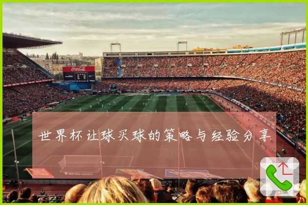 世界杯让球买球的策略与经验分享