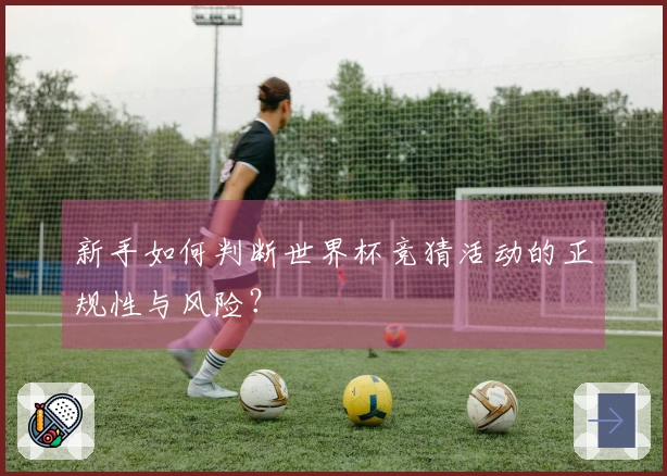 新手如何判断世界杯竞猜活动的正规性与风险？