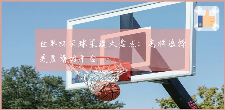 世界杯买球渠道大盘点：怎样选择更靠谱的平台